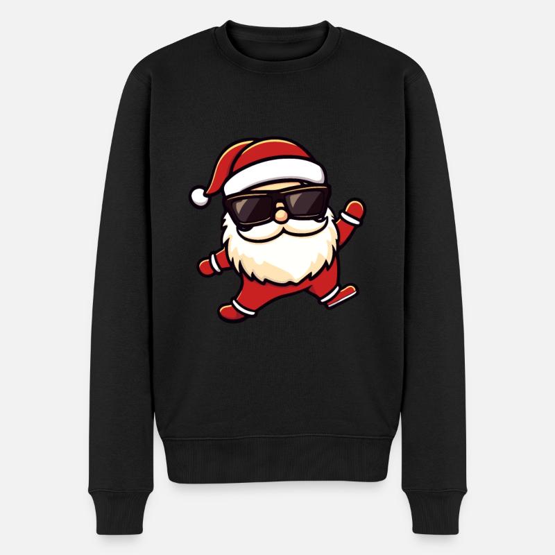 Drôle de fête Père Noël - Pull Premium bio Homme - noir