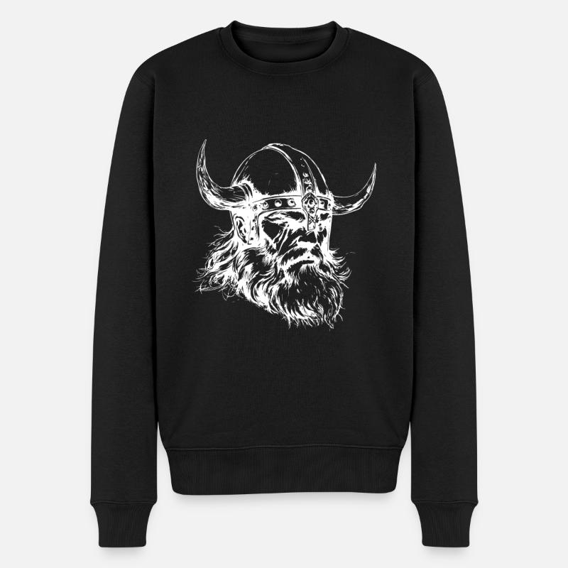 Wikinger Nordisch - Männer Premium Bio Pullover - Schwarz