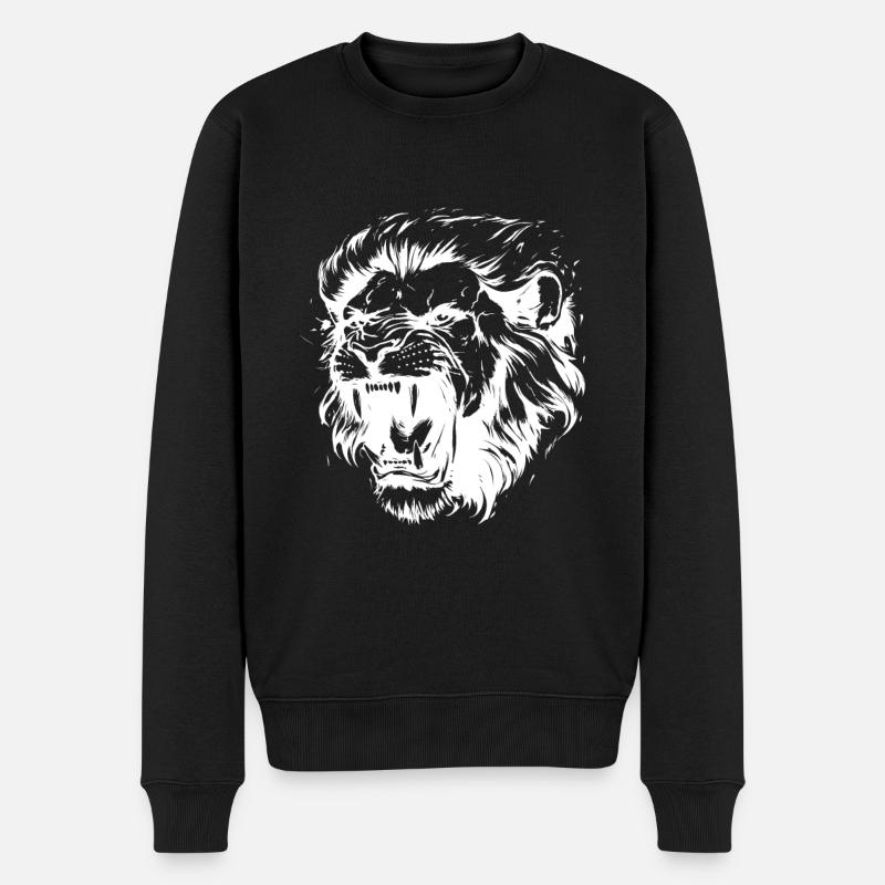 Tête de Lion - Pull Premium bio Homme - noir