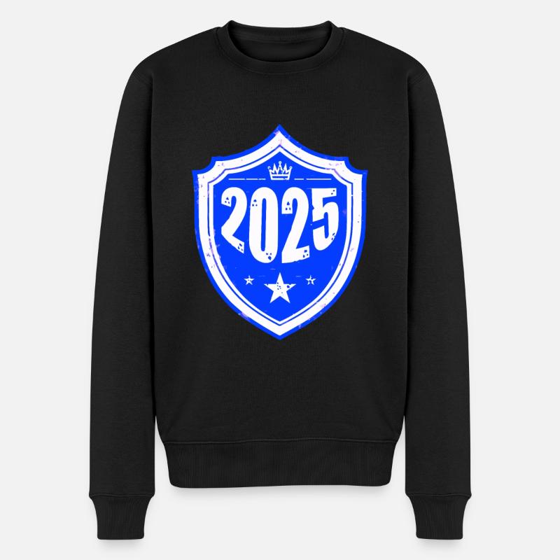 2025 jahr - Männer Premium Bio Pullover - Schwarz