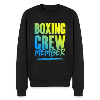 Boxing Crew - Männer Premium Bio Pullover - Schwarz - Vorne - Nico (187cm)