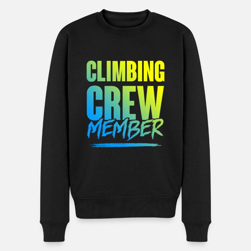 Climbing Crew - Männer Premium Bio Pullover - Schwarz