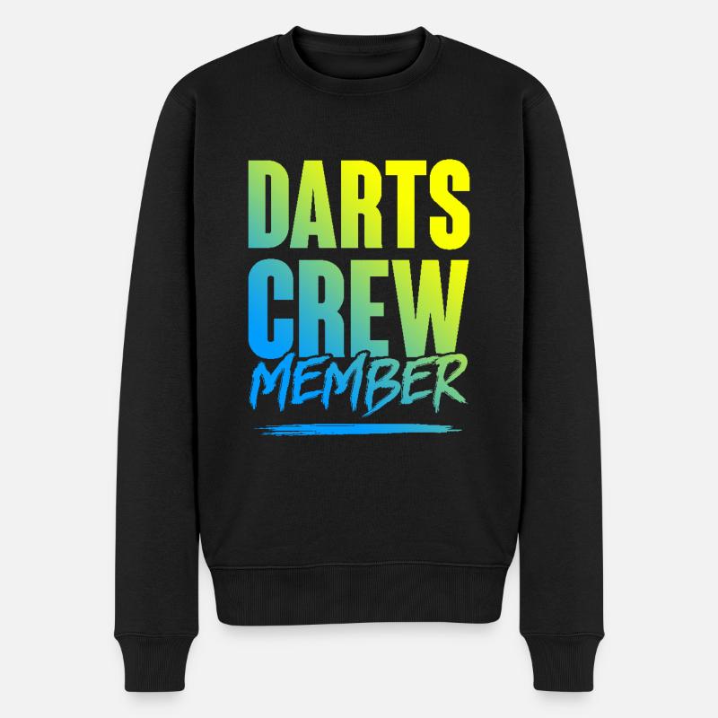 Darts Crew - Männer Premium Bio Pullover - Schwarz