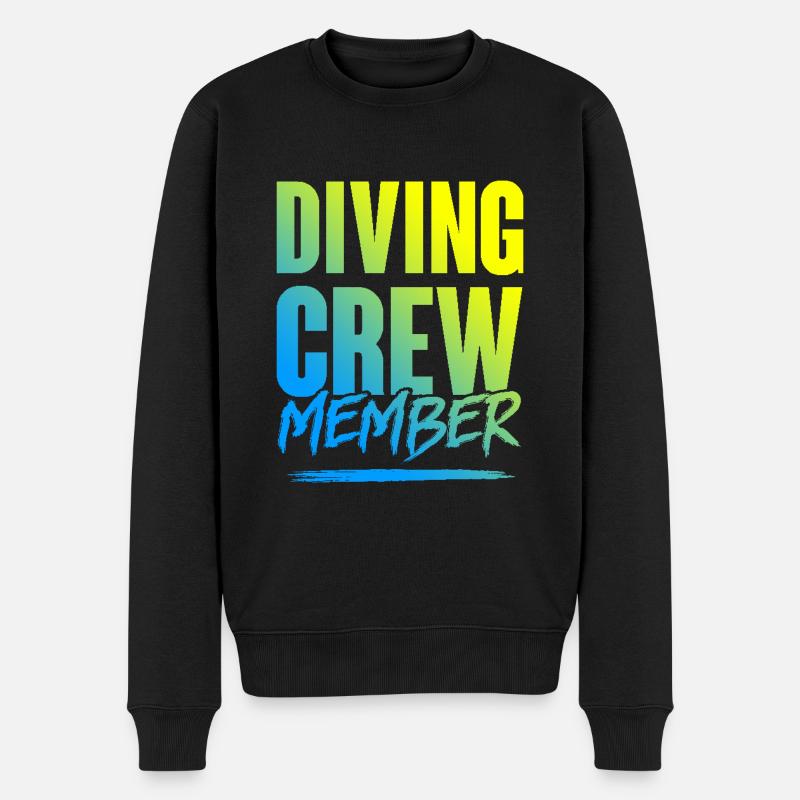 Diving Crew - Männer Premium Bio Pullover - Schwarz