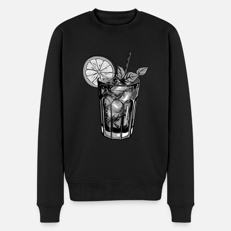 Limonade Getränk - Männer Premium Bio Pullover - Schwarz