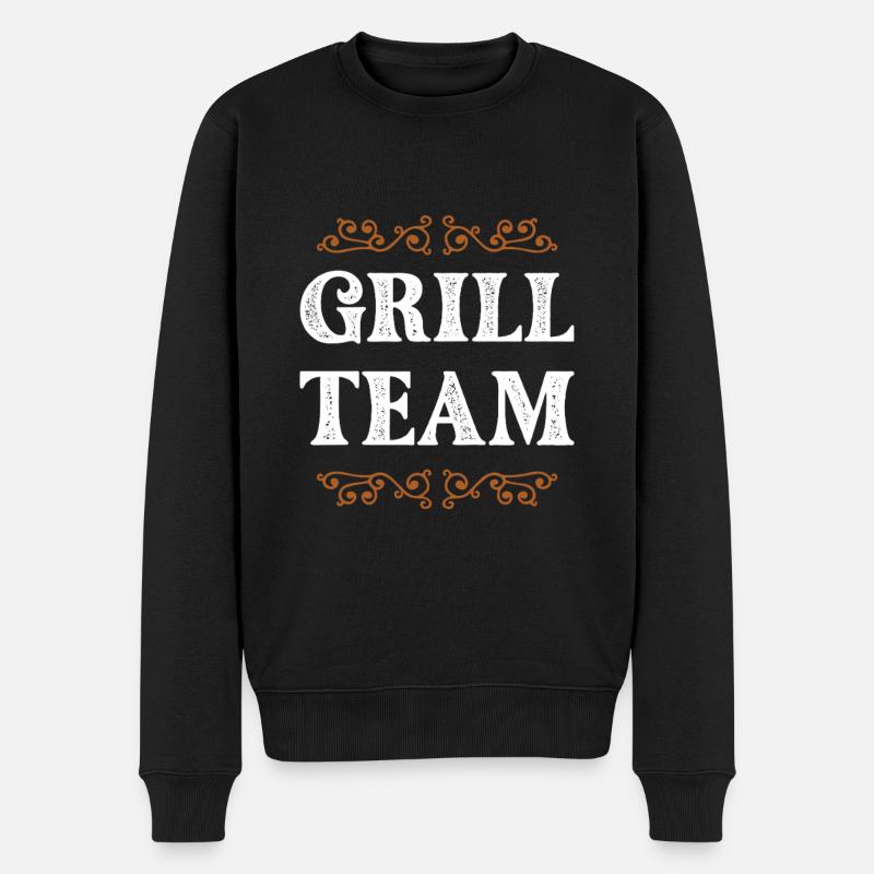 Équipe de grillades - Pull Premium bio Homme - noir