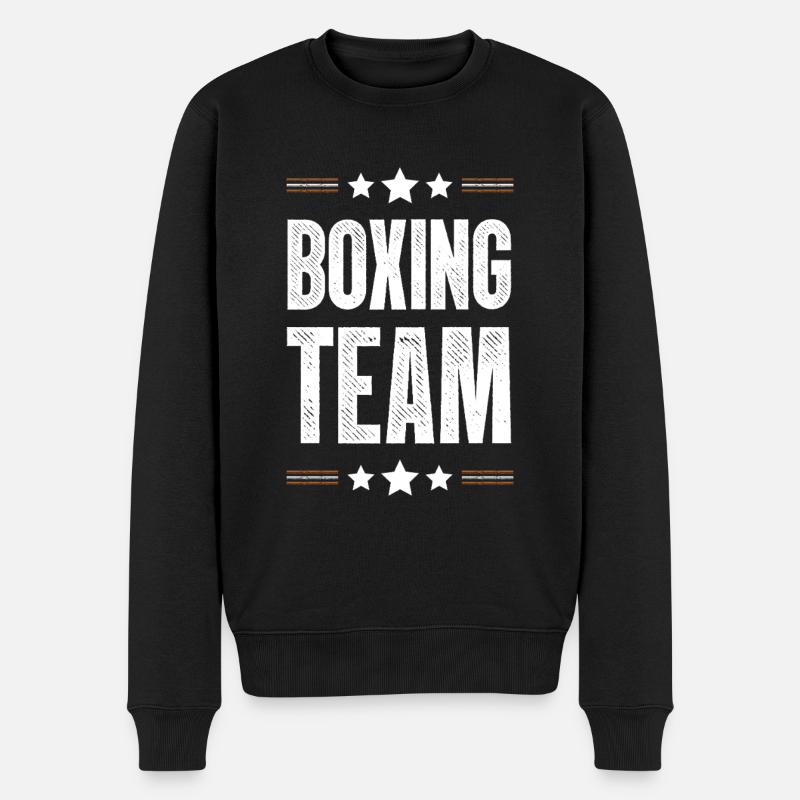 Boxing Team - Männer Premium Bio Pullover - Schwarz