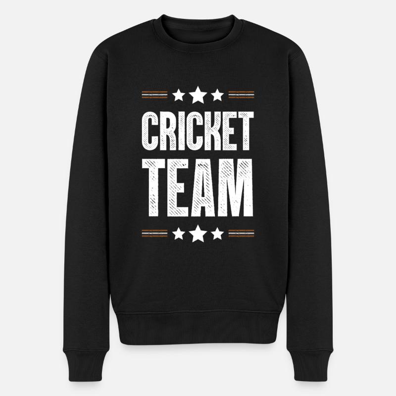 Équipe de cricket - Pull Premium bio Homme - noir