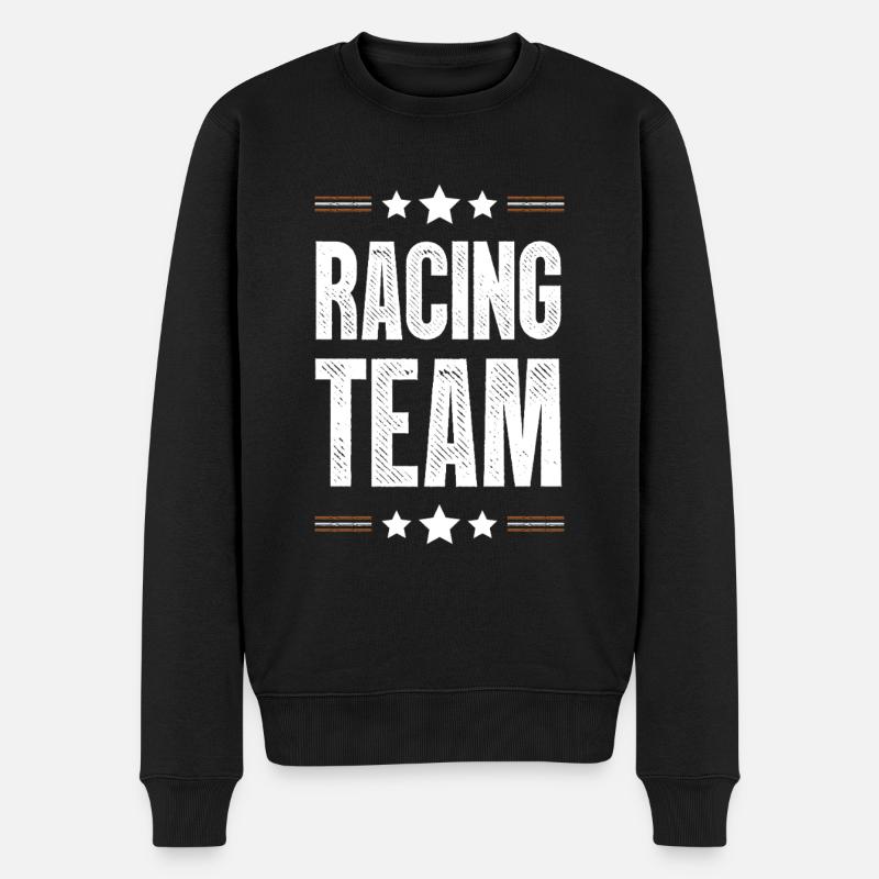 Racing Team - Männer Premium Bio Pullover - Schwarz