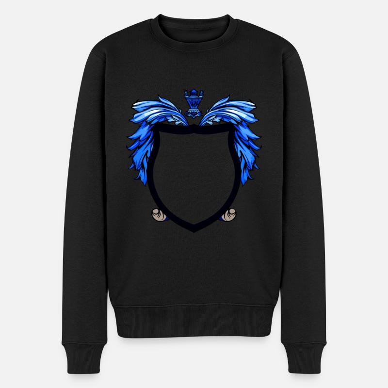 Wappen Symbol Schild - Männer Premium Bio Pullover - Schwarz