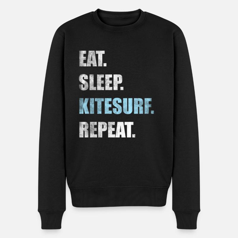 Kitesurf Kitesurf Kitesurf Kitesurf - Pull Premium bio Homme - noir