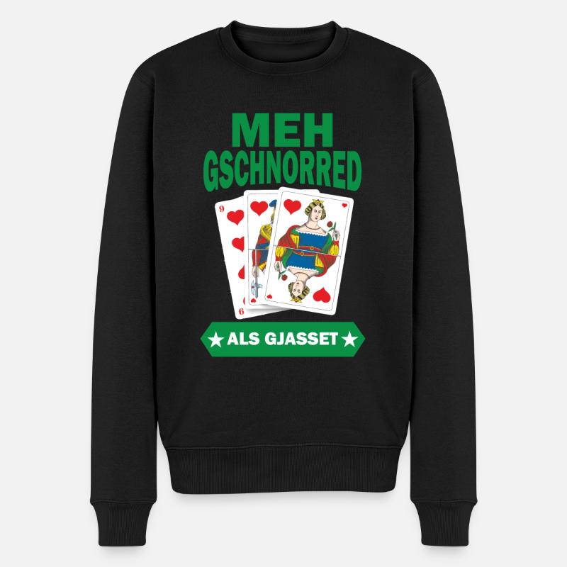 Jassen - Männer Premium Bio Pullover - Schwarz