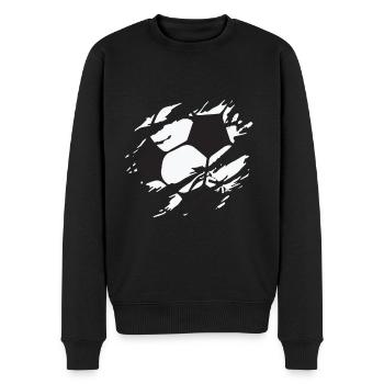 Fußball Fussball - Männer Premium Bio Pullover - Schwarz - Vorne - Nico (187cm)