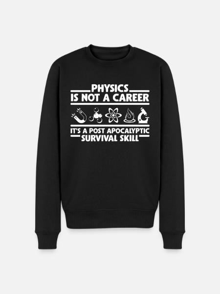 Physics degree apocalyptic survivable - Men's Premium Organic Jumper - black