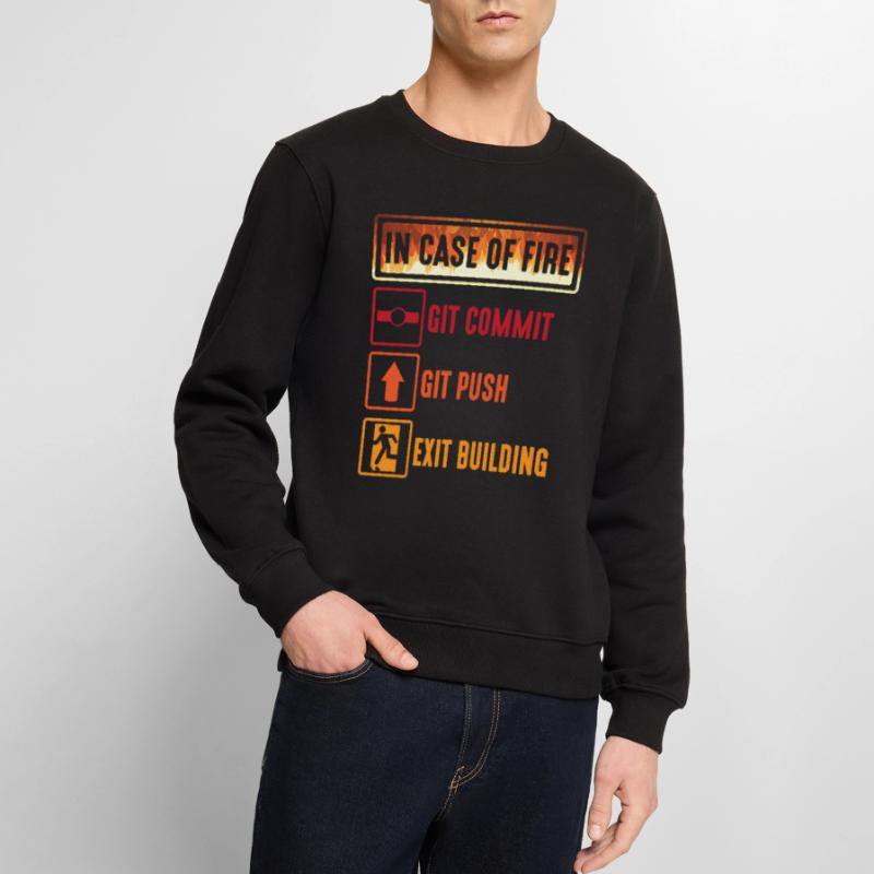 Git commit git push programmer IT spécialiste en informatique Pull Premium bio Homme