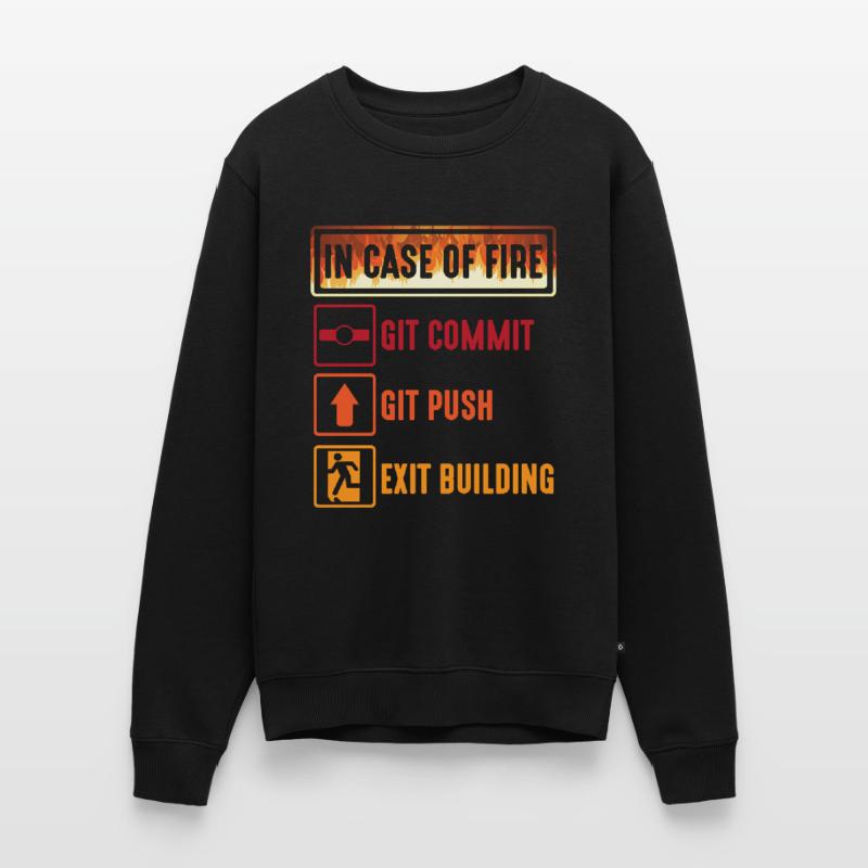 Git commit git push programmer IT spécialiste en informatique Pull Premium bio Homme