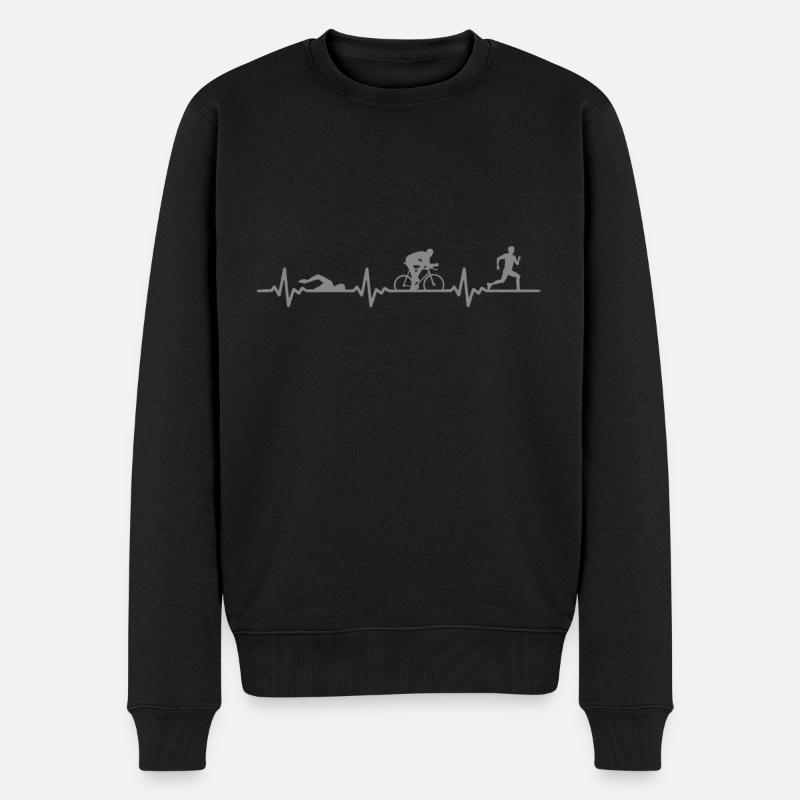Athlète de marathon de triathlon - Pull Premium bio Homme - noir