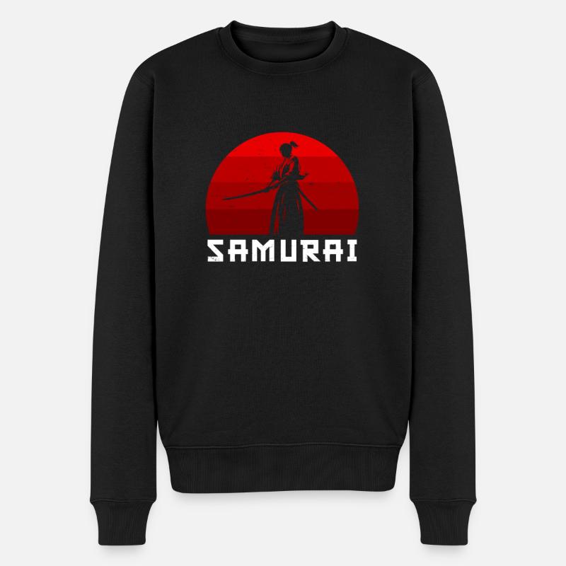 Samouraï Japon - Pull Premium bio Homme - noir