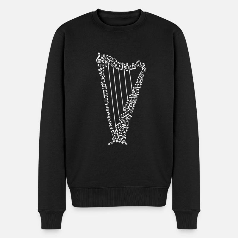 harpe - Pull Premium bio Homme - noir