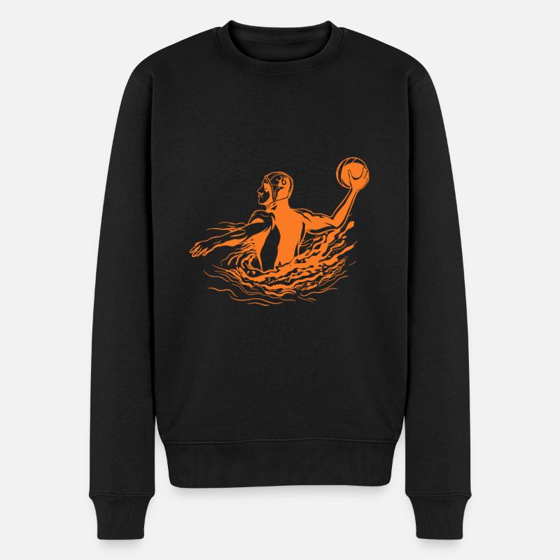 Wasserball Wasserballspieler Wasserpolo - Männer Premium Bio Pullover - Schwarz