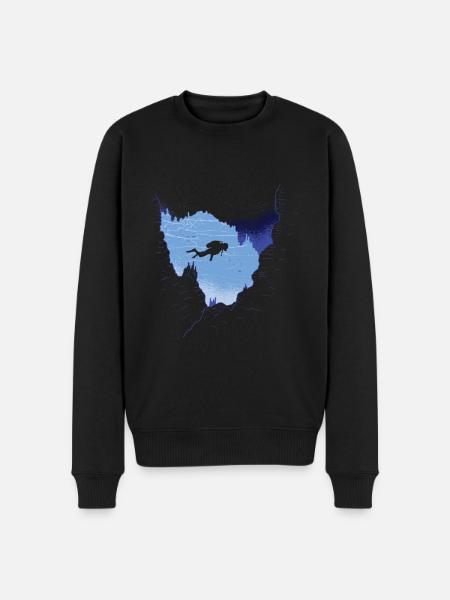 Diver diver diving gift - Men's Premium Organic Jumper - black