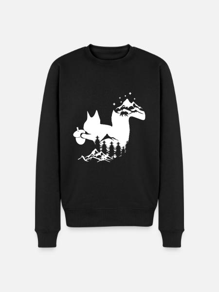 squirrel - Men's Premium Organic Jumper - black