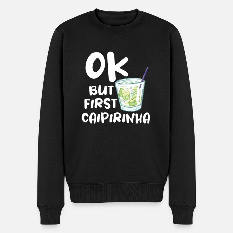 Caipirinha cocktail barman boire Humour - Pull Premium bio Homme - noir