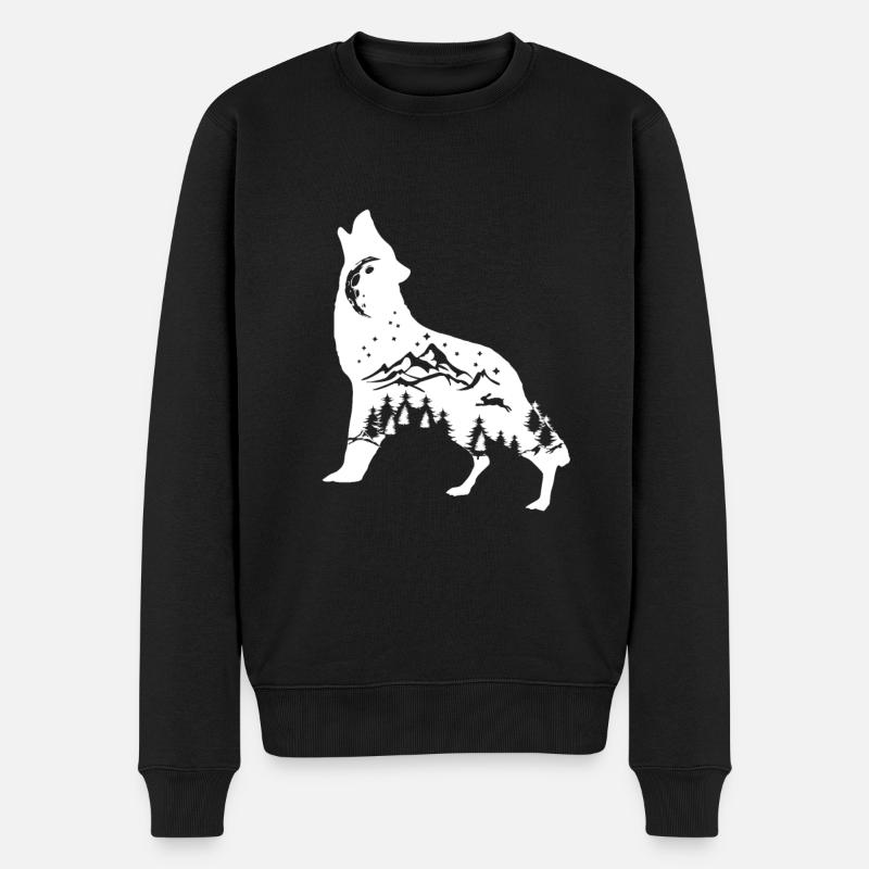 Wolf - Pull Premium bio Homme - noir