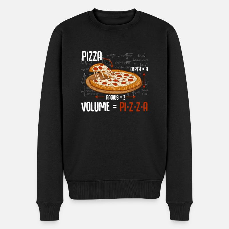 Pizza maths formule physique science - Pull Premium bio Homme - noir