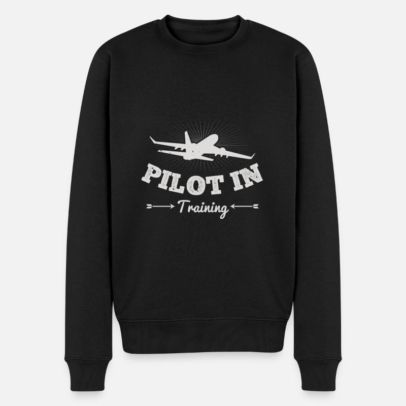 Pilote en formation - ZinSpira - Pull Premium bio Homme - noir