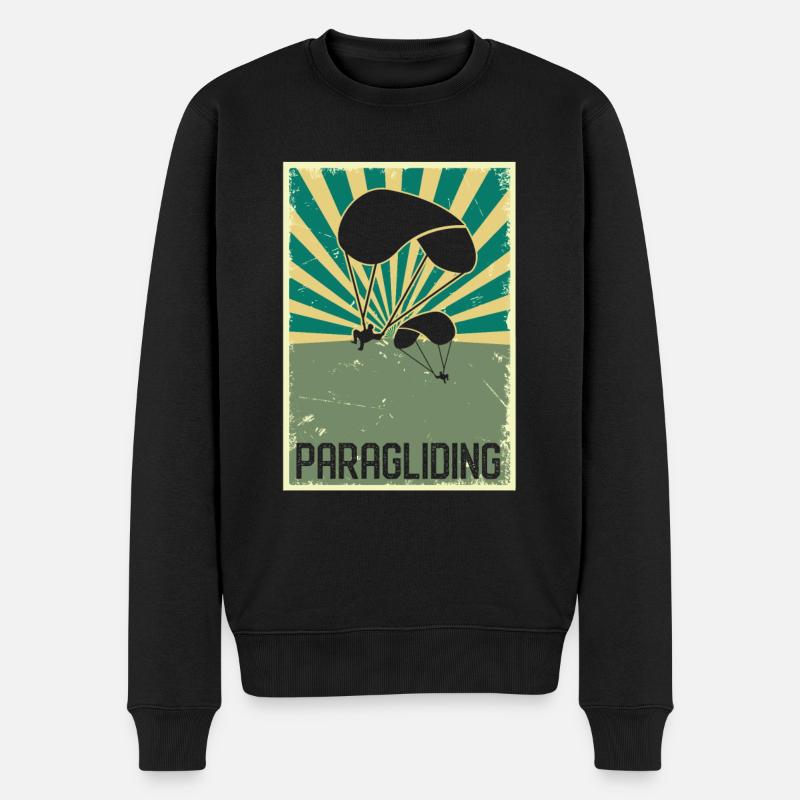 Parapente voltige parapente passe-temps - Pull Premium bio Homme - noir
