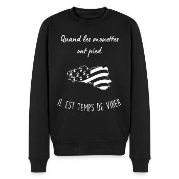 Bretagne - Pull Premium bio Homme - noir - Devant - Nico (187cm)