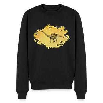 Dinosaures - Pull Premium bio Homme - noir - Devant - Nico (187cm)