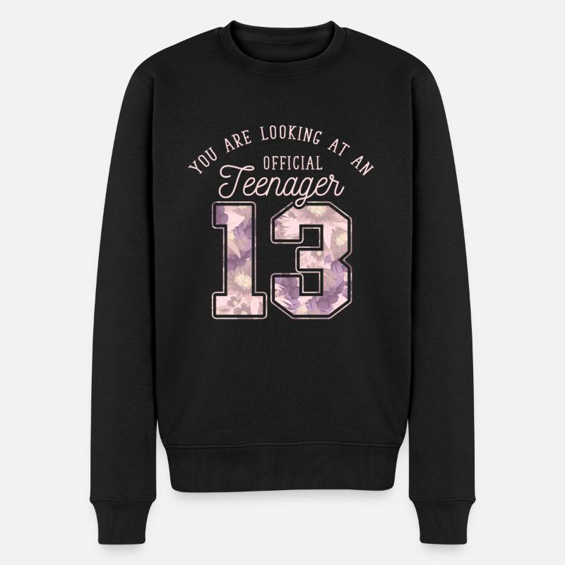 13ème anniversaire adolescente officielle - Pull Premium bio Homme - noir