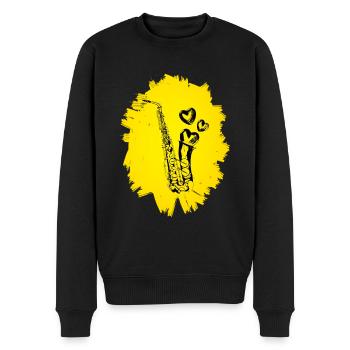 Saxophone - Pull Premium bio Homme - noir - Devant - Nico (187cm)
