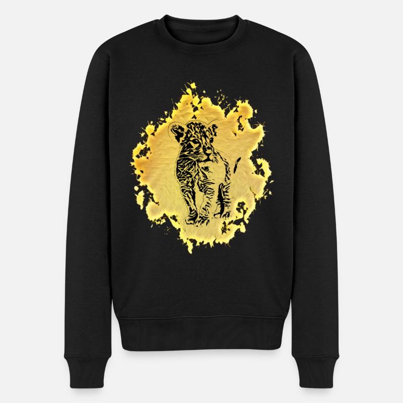 Lion bébé - Pull Premium bio Homme - noir