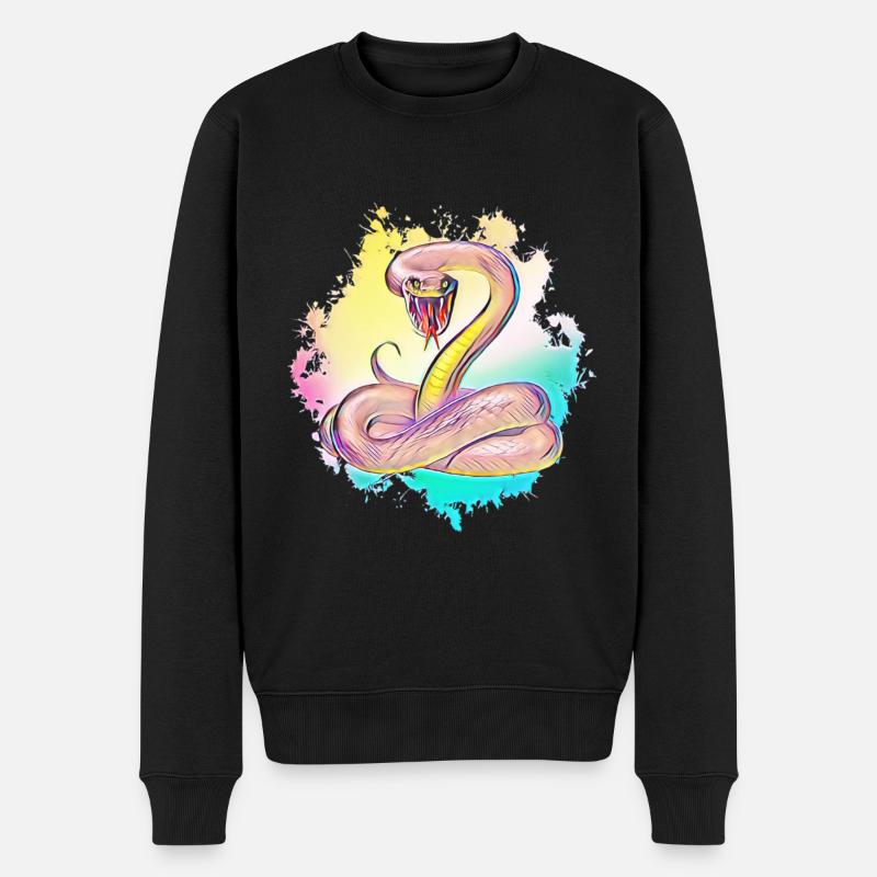 Serpent - Pull Premium bio Homme - noir