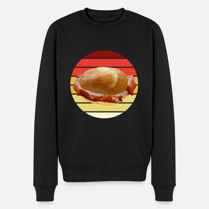 Leberkas Leberkäse Leberkässemmel Fleischkäse - Männer Premium Bio Pullover - Schwarz
