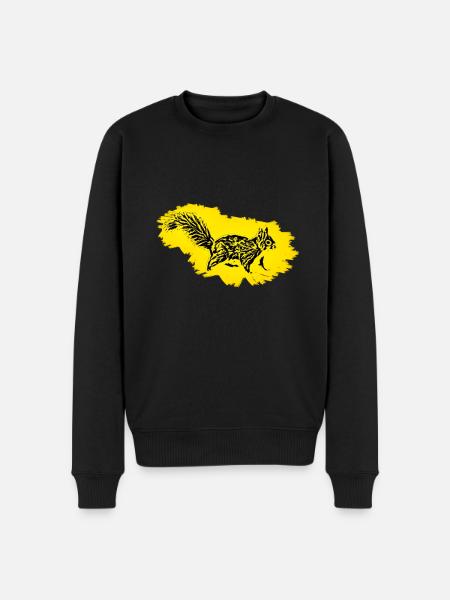 Squirrel - Men's Premium Organic Jumper - black