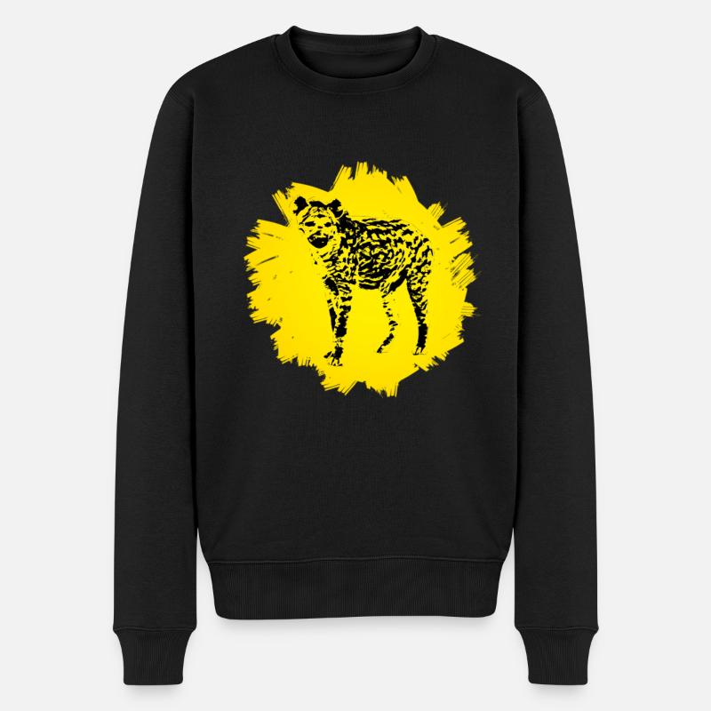 Hyène - Pull Premium bio Homme - noir