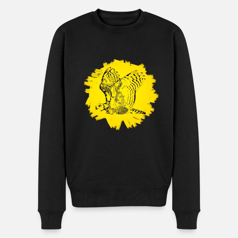 Hibou - Pull Premium bio Homme - noir