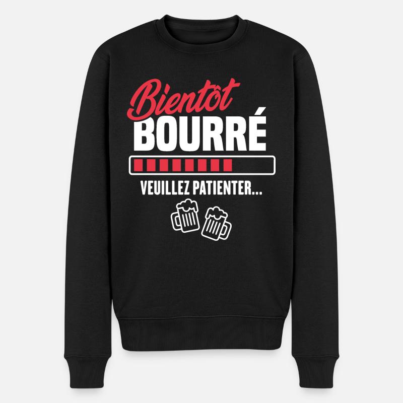 Bientôt bourré veuillez patienter - Pull Premium bio Homme - noir