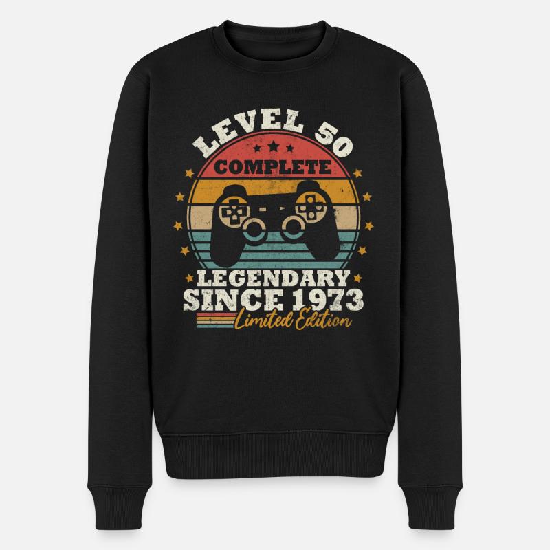 Niveau 50 débloqué - Pull Premium bio Homme - noir