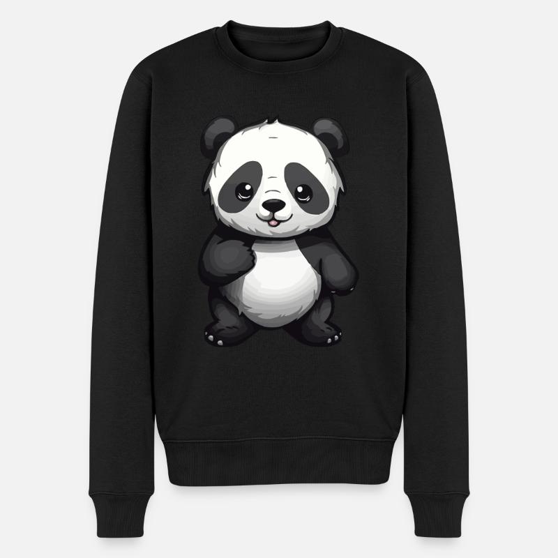 Panda noir et blanc - Pull Premium bio Homme - noir