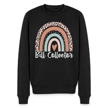 Bill Collector Arc-en-ciel Léopard Funny Bill - Pull Premium bio Homme - noir - Devant - Nico (187cm)