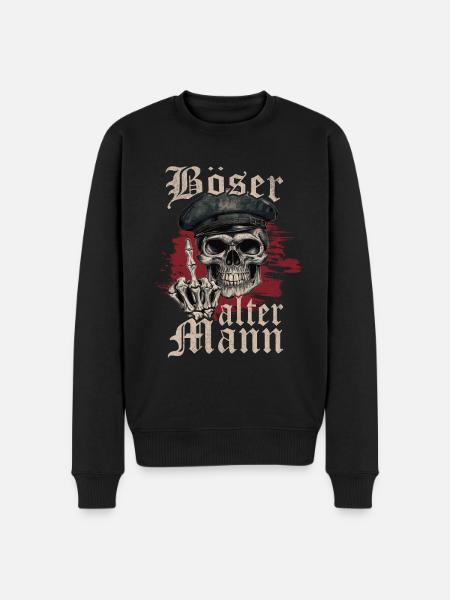 Evil Old Man - Men's Premium Organic Jumper - black