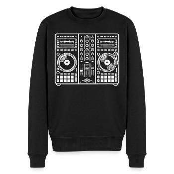 Console DJ - Pull Premium bio Homme - noir - Devant - Nico (187cm)