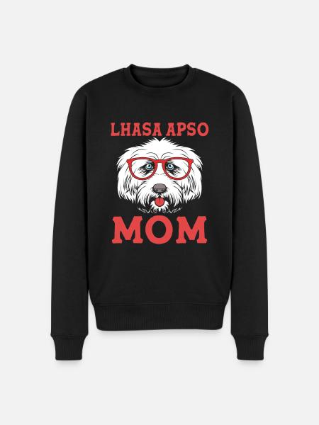 Lhasa Apso - Men's Premium Organic Jumper - black