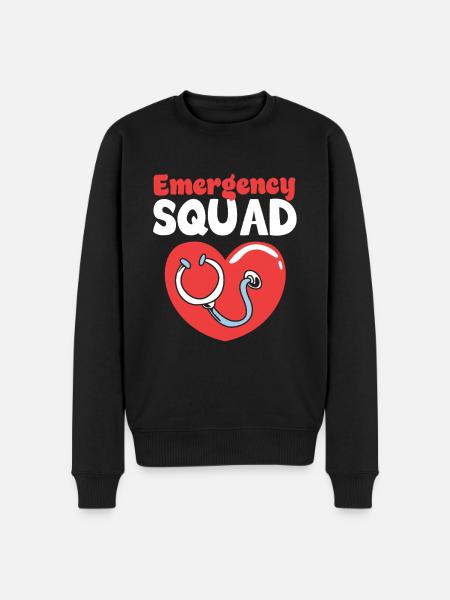 Emergency Nurse Team - Men's Premium Organic Jumper - black