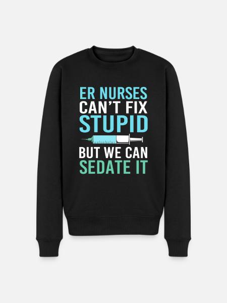 Emergency Nurse - Men's Premium Organic Jumper - black